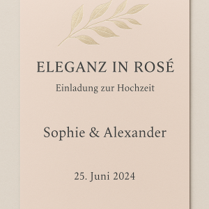 Eleganz in Rosé